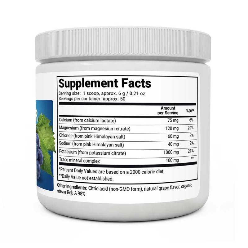 Electrolyte Powder Natural Grape 50 servings