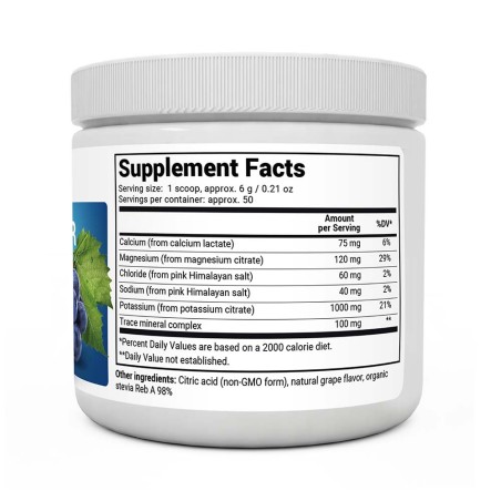 Electrolyte Powder Natural Grape 50 servings
